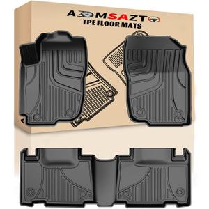 AOMSAZTO Floor Mats Compatible with 2013-2018 Toyota RAV4 All Weather Floor Liner TPE Custom Fit Mats for Toyota RAV4 1st & 2nd Row Car Mats