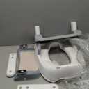 HBTower Potty Training Seat with Step Stool Ladder for Toddlers, Adjustable Kids Toilet Seat with Splash Guard, Anti-Slip Pads & Safety Handles, Comfortable Potty Chair for Boys & Girls (Grey)