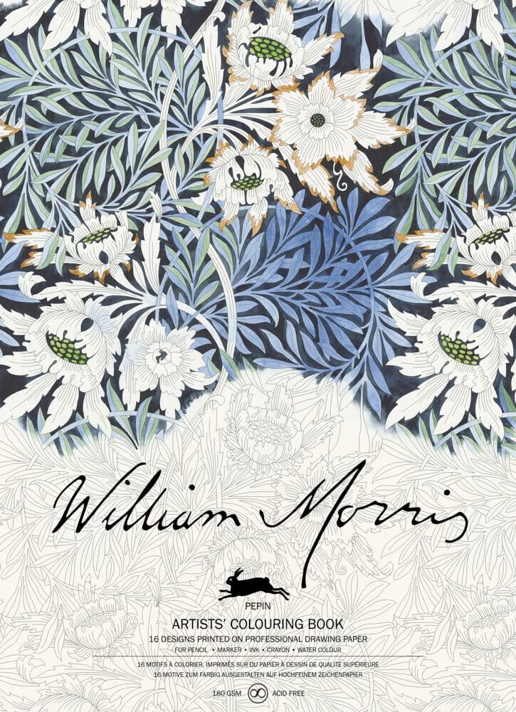 William Morris: Artists' Colouring Book (English and German Edition)