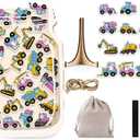 Unicorn Construction Magnetic Reward Jar for Classroom Toddlers - Potty Training MDF Wood Chore Chart for Kids Incentive Good Behavior Home Training for Boys Girls (12"x8")