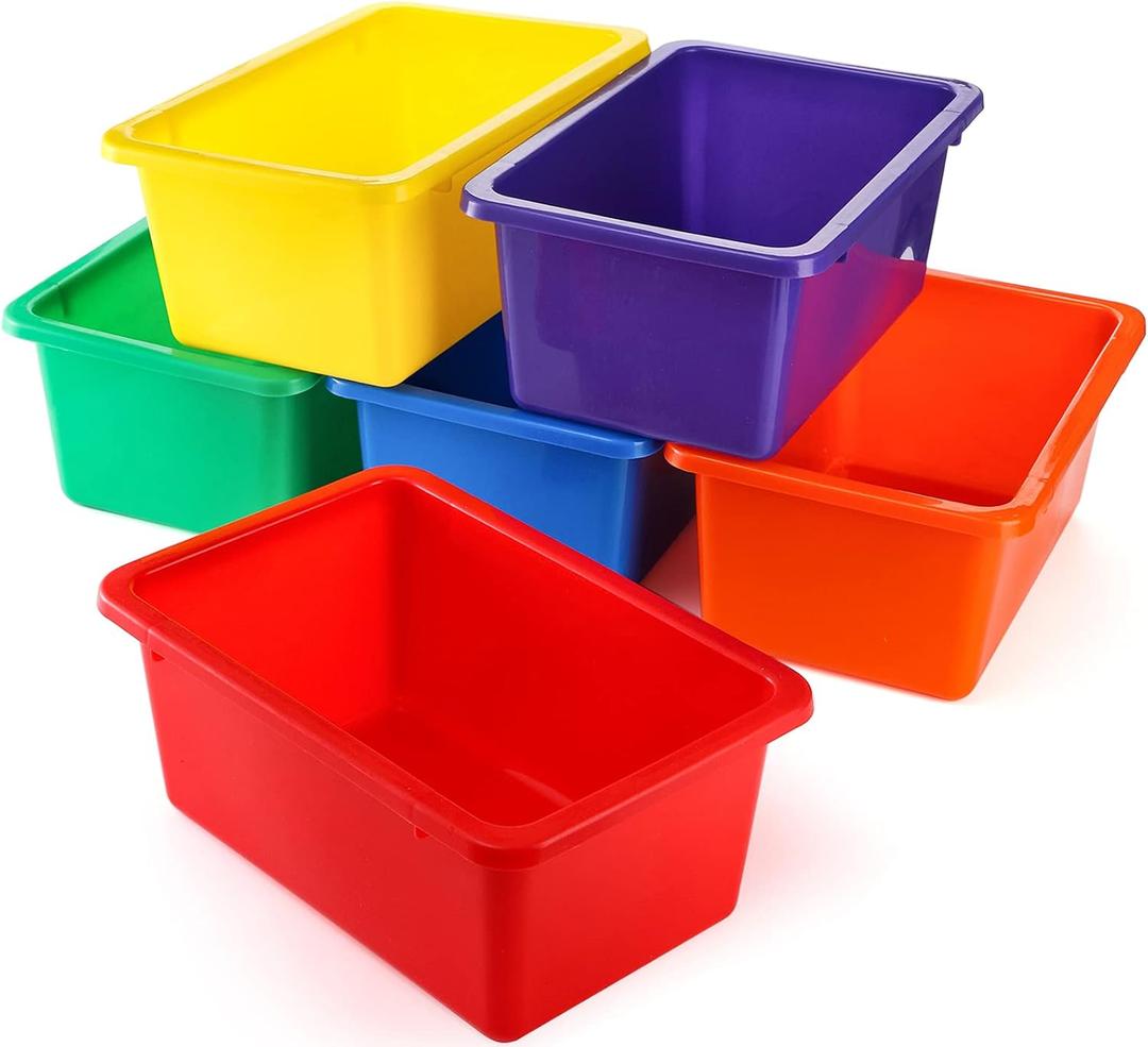 Nicunom 6 Pack Cubby Bin Storage Bins, Multi-Purpose Plastic Storage Bins Stackable Organizer Storage Cubbies for Home, Nursery, Playroom, Classroom Nicunom 6 Pack Cubby Bin Storage Bins, Multi-Purpose Plastic Storage Bins Stackable Organizer Storage Cubbies for Home, Nursery, Playroom, Classroom