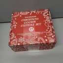 2 x Christmas Cookie Cutters Set - 24 Pcs Holiday Cookie Cutter with 8 Shapes - Gingerbread Men, Christmas Tree, Snowflake, Apple, Angel, Gloves, Heart and Star Biscuit Cutters for Winter Holiday Baking