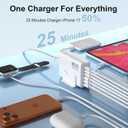 iPhone 17 Charger USB C Fast Charger Block, 3 Type C Port Each 40W Charger for iPhone 17 16 15 Pro Max Plus, Galaxy S25 S24 S23, iPad, Tablet, Total 165W GaN 6 Port Wall Charging Station Hub Adapter