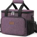 Lifewit Large Lunch Bag Insulated Lunch Box Soft Cooler Cooling Tote for Adult Men Women, Purple 24-Can (15L)