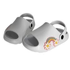 Coast Pillow Toddler Girls Rainbow Sandals – White 6