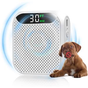 MALOK Anti Barking Device for Dogs, Ultrasonic Dog Bark Deterrent Devices with Adjustable Frequency & Range, Type-C Rechargeable Dog Barking Silencer for Walking, Yard Indoor & Outdoor Use