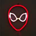 Idea Nuova Marvel Spiderman Neon Figural LED Hanging Wall Art,Bedroom/Kids Room Wall Dcor,6.1"x8.3"