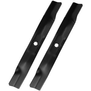 2 Pack AM141034 Lawn Mower High Lift Blade Compatible with 42 Inch Deck John Deere D105 D110 LT160 LA135 Z225 - Heavy Duty Blade Replaces AM141034 AM141032 M154062 AM137327 M15406