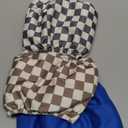 wegreeco Washable Male Dog Belly Band (Stylish Pattern)- Pack of 3 - Washable Male Dog Belly Wrap, Dog Diapers Male (Black, Grey, Dark Coffee Checkerboard, Medium)