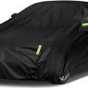 Sailnovo Car Cover Waterproof All Weather, 7 Layers Heavy Duty Outdoor Full Car Cover, Snowproof Rainproof Windproof Sun UV Protection (PE+Cotton, A7 Fit Hatchback-Length (Up to 177"))