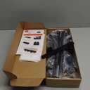 Under Desk Cable Management Tray, 36-inch No-Drill Standing Desk Cable Organizer, Fabric Tray for Power Strips, Adapters & Cables - Black