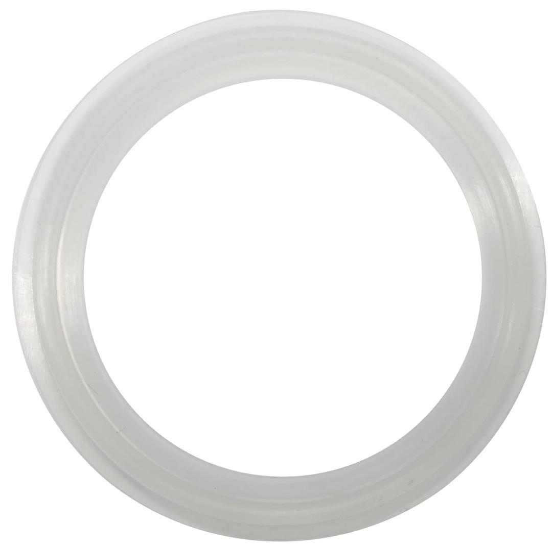 2" Sanitary Standard Tri-Clamp Gaskets (Pack of 20), Clear Silicone