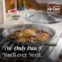 All-Clad D3® Stainless Steel 12" Fry Pan with Lid, Made in the USA
The Original Bonded Professional Cookware, Omelets Pan, Induction Compatible, Oven Safe up to 600F
