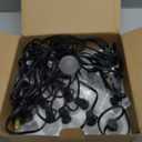 Abeja 25FT Outdoor String Lights, G40 Globe Patio String Lights with 27 Frosted White Globe Bulbs, Waterproof Connectable Hanging Lights for Outside Backyard Porch Umbrella Bistro Decor, Black Wire