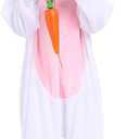 Unisex Animal Costume KidsPlush Hooded Animals Pajamas ChildHalloween Carnival Animal Kid Jumpsuit Boys & Girls (XX-Large, Bunny)