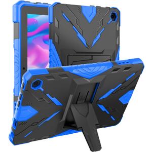 for New Kindle Fire 7 Case 2022 Release 12th Generation,Kickstand Heavy Duty Armor Defender Cover (Blue) (Blue)