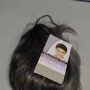 Sallcks Womens Ombre Grey Wig Long Curly Wavy Black Grey Middle Part Synthetic Halloween Cosplay Costume Wig