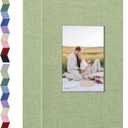 popotop Photo Album 4x6-300 Photos Linen Cover Photo Books with 300 Horizontal Pockets,Slip-in Picture Albums for Family Wedding Anniversary Baby Vacation Pictures
