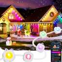 Linkind Permanent Outdoor Lights,100ft with 72 Triple-LED,AI Lighting,Smart RGBTW for Christmas Lights Outdoor,Christmas Decorations, IP67 Waterproof, Works with Alexa,Google Assistant