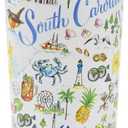 Boston International Rosanne Beck State Collection Stainless Steel Travel Tumbler with Lid, 22-Ounces, South Carolina