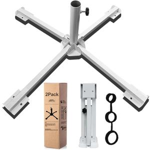 MILIMOLI 2Pack Foldable Portable Beach Umbrella Stand-Portable Patio Umbrella Base Holder,Outdoor Sunshade Anchor Size Plus Thickened,Rust Free Tempered Iron Umbrella Stand for Courtyard,Beach,Grass MILIMOLI 2Pack Foldable Portable Beach Umbrella Stand-Portable Patio Umbrella Base Holder,Outdoor Sunshade Anchor Size Plus Thickened,Rust Free Tempered Iron Umbrella Stand for Courtyard,Beach,Grass