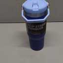 STANLEY IceFlow Flip Straw Tumbler with Handle 30 oz | Twist On Lid and Flip Up Straw | Leak Resistant Water Bottle | Insulated Stainless Steel |BPA-Free | Lapis