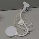 Glocusent 5W Clip on Light, 36 LEDs Eye Caring Reading Light for Bed, 3 Colors & 5 Brightness Clip on Lamp with Adapter, Perfect Reading Light for Bed with Clamp/Bunk Bed/Headboard/Table/Desk (White)