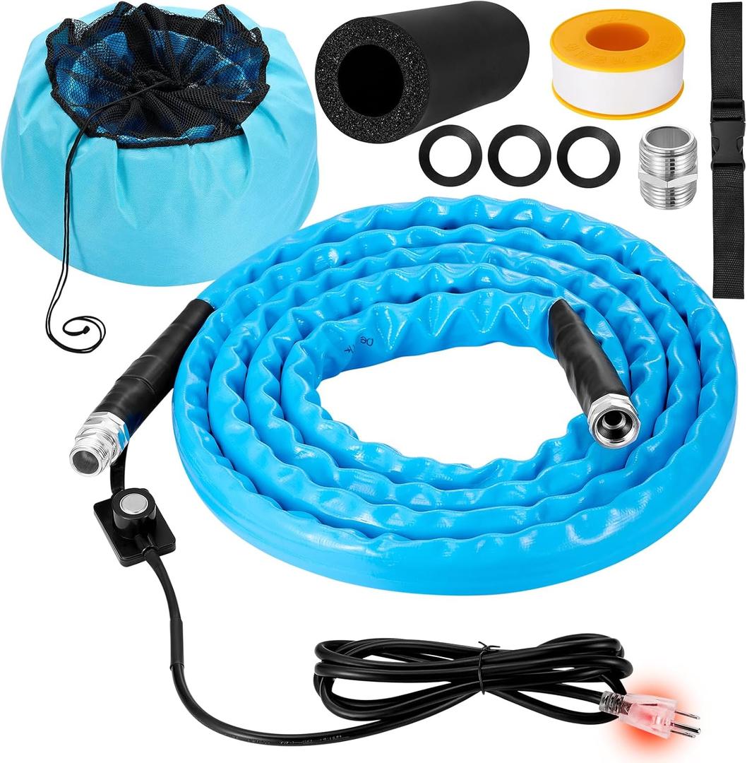 Heated Water Hose For Rv 60 Ft,45  Antifreeze Heated Drinking Garden Water Hose, Electrically Heated Garden Hoses, Rv, Camper