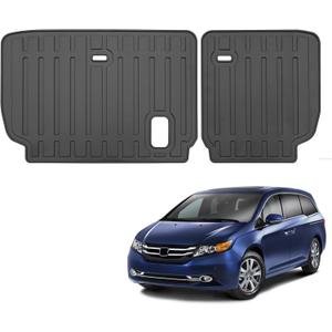 Custom Fit All Weather TPE 3rd Rear Seat Backrest Mats for 2011-2017 Honda Odyssey Accessories (for 2011-2017 Honda Odyssey Backrest Mats)