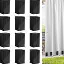 24 Pcs Outdoor Curtain Weights,Plastic Wrapped Heavy Duty Curtain Weights for Patio Pergola Cabana Gazebo Outdoor Magnetic Weights Bottom Square Weight for Heavy Wind,Outside Curtain,Mosquito,Flags
