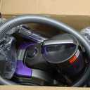 Aspiron 1700W Canister Vacuum Cleaner, 45Kpa Bagless Vacuum Cleaner, Multi-Cyclonic Filtration, 2 Anti-Allergen HEPA Filters, 3.5QT Dust Cup, 4 Tools, Corded Vacuum for Hard Floor, Pet Hair, Violet