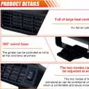 Car Heater, 12V 150W Fast Heating Windshield Defogger and Defroster, 2 in 1 Portable Heating & Cooling Fan, 360 Rotatable Heater with Plug-in Cigarette Lighter (Black)