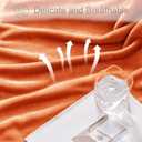 Exclusivo Mezcla Fleece Throw XL Blanket for Couch, Sofa, Super Soft and Warm Burnt Orange Blankets, All Season, Cozy, Plush, Lightweight, 50x70 Inches