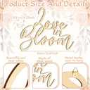 Yuntau Love in Bloom Bridal Shower Decorations 24 x 20 in Bridal Shower Party Sign for Backdrop Large Wooden Wedding Engagement Supplies Decoration Wedding Party Photo Props Supplies