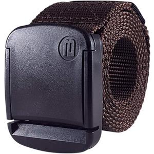 Rover - 1.5 Inch Wide Men's Nylon Web Belt with High-Strength Adjustable Buckle (Brown, XL)