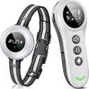 2-in-1 Dog Shock Collar & Dog Bark Collar - Smart Anti Barking Dog Training Collar with 5 Adjustable Sensitivity & 3300FT Remote for All Breeds IP67 Waterproof Rechargeable E-Collar (White)