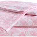 Betsey Johnson - King Bed Sheets, Fade & Wrinkle Resistant Bedding Set with Matching Sham(s), Soft & Lightweight (Fairytale Floral Pink, King)