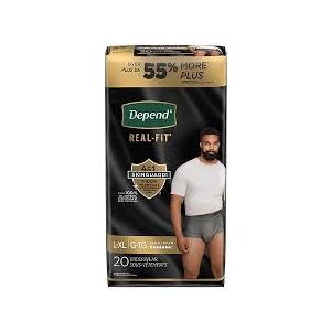 Depend Maximum Absorbency Incontinence Underwear for Men L/XL 
