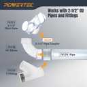 POWERTEC 70234-P2 2-1/2" Pipe Coupling, Clear