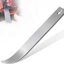 DWH 4140 Pry Tool Car Trim Removal Tool Kit, Metal Car Panel Removal Tools Pry Bar, Auto Door Audio Dash Panel Popper Trim Puller (silver)