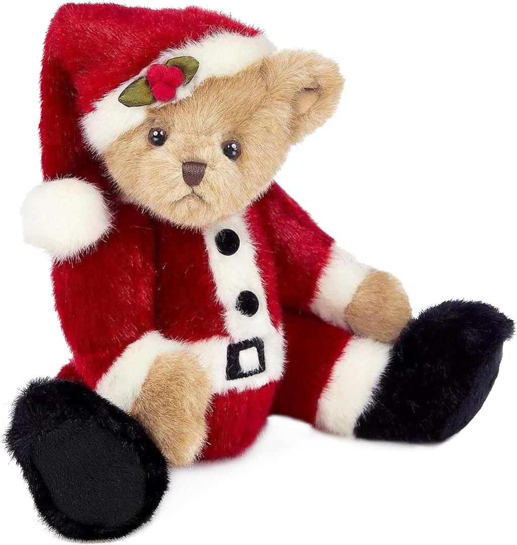 Bearington Papa Santa Bear, 14 Inch Stuffed Santa Bear Christmas Teddy Bear, Ideal Christmas Stuffed Animals Gift for Toddlers, Kids & Teens, for Ages 3-14