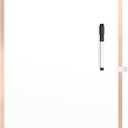 MaxGear Small White Board Dry Erase Board for Wall, Golden Aluminum Alloy Frame 16"x12" Hanging Whiteboard, Portable Double-Sided Magnetic Whiteboard for Students, Planning, Drawing, Memo