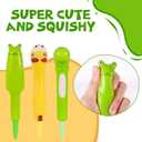 3Pcs Cute Pens & 6 Refills, Fun Kawaii Cool Pens for Kids, Squishy Toys, School Supplies, Birthday Gift, Party Favors, Stocking Stuffers, Baby Shower Decorations