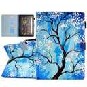 DTangLsm for Amazon Kindle Fire HD 10 Case & Fire HD 10 Plus Tablet (13th/ 11th Generation, 2023/ 2021 Release) 10.1" - Slim PU Leather Stand Cover for Fire HD 10 Tablet Case 2021, Tree