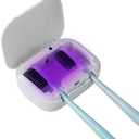 Toothbrush Sanitizeri Case with U V-C Lights, Dryer Heating, Fan Drying - Rechargeable Portable Toothbrush Cover, Hook Wall Mount Sterilizeri Box for Home, Travel & Fits All Toothbrushes