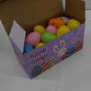 24Pcs Jumbo Plastic Bright Solid Easter Eggs Shells