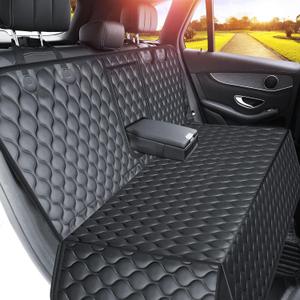 URPOWER Dog Car Seat Cover for Back Seat - Waterproof Bench Seat Cover Fits Middle Armrest for Cars, SUVs & Small Trucks, Nonslip Backseat Dog Covers Rear Seat Protector for Pets and Child (Standard (56" x 52"))