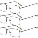 Eyekepper Reading Glasses Fashion Reading Eyeglasses Men Women (Grey, 2.75)