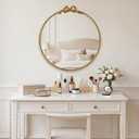 Antique Gold Mirror 28 Inch Round Mirror