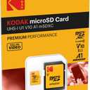 Kodak 128GB Class 10 UHS-I U1 MicroSDXC Card with Adapter 10x Write Speed (Black)